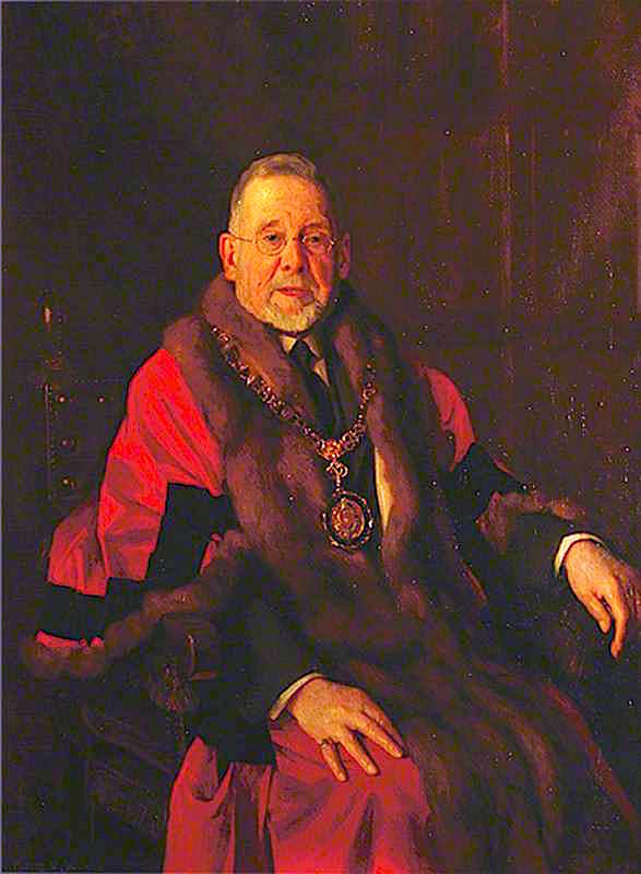 Alderman Henry William Keay, JP, Mayor, vintage artwork by Albert Henry Collings, 12x8" (A4) Poster