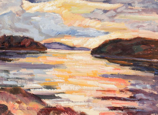 Northland Landscape (Norrländskt landskap), vintage artwork by Helmer Osslund, 12x8" (A4) Poster