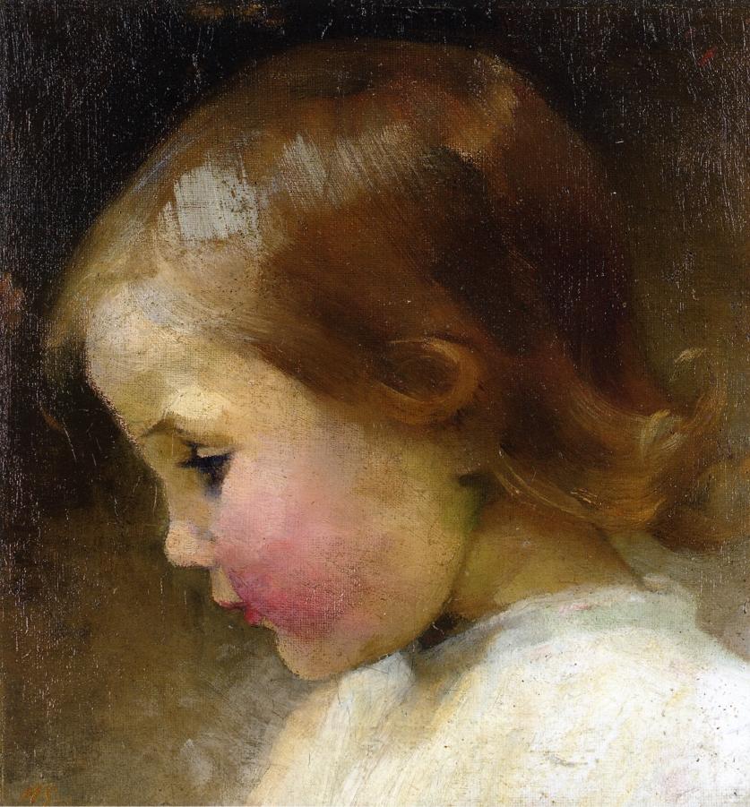 Profile of a Girl by Helene Schjerfbeck,A3(16x12")Poster