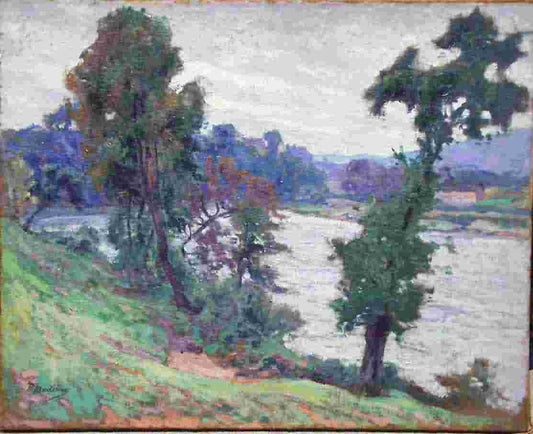 Bords de Dordogne, vintage artwork by Paul Madeline, 12x8" (A4) Poster