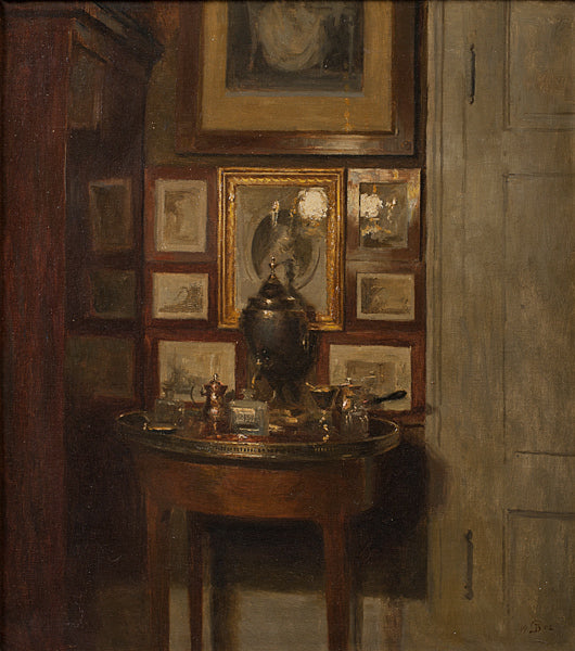 Interior with a Samovar. Evening by Peter Ilsted,A3(16x12")Poster