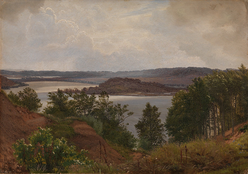 The Lakes at Laven near Silkeborg, vintage artwork by Vilhelm Kyhn, A3 (16x12") Poster Print