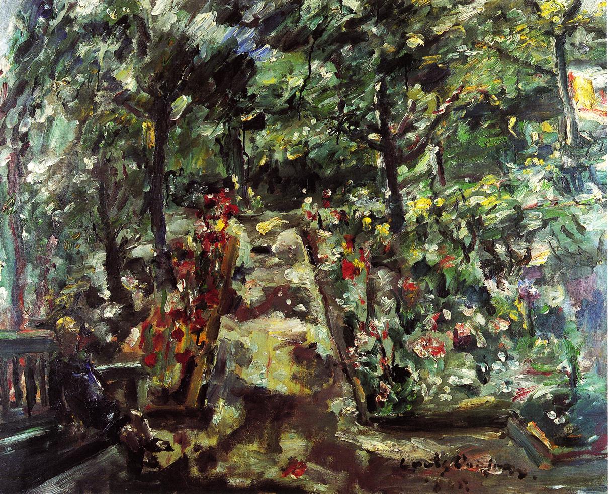 Garden in the West End of Berlin by Lovis Corinth,A3(16x12")Poster
