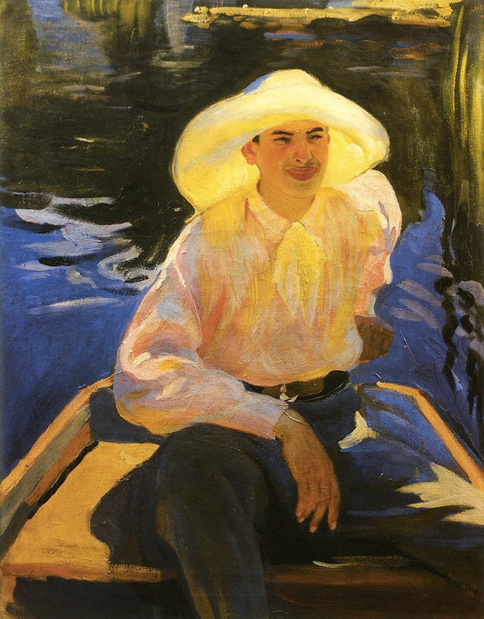 Portrait of George Murashko, vintage artwork by Alexander Murashko, 12x8" (A4) Poster
