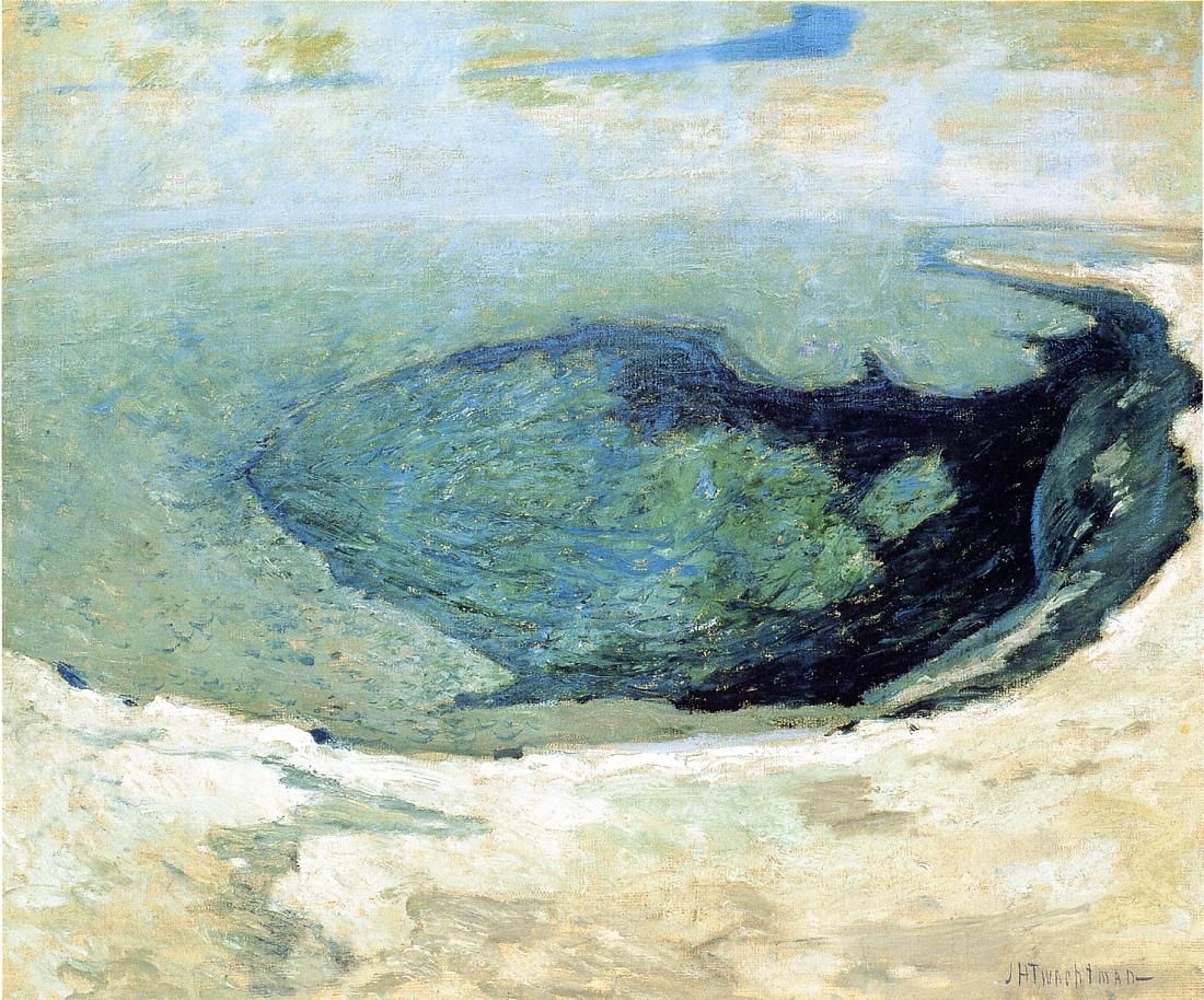 Emerald Pool, vintage artwork by John Twachtman, 12x8" (A4) Poster