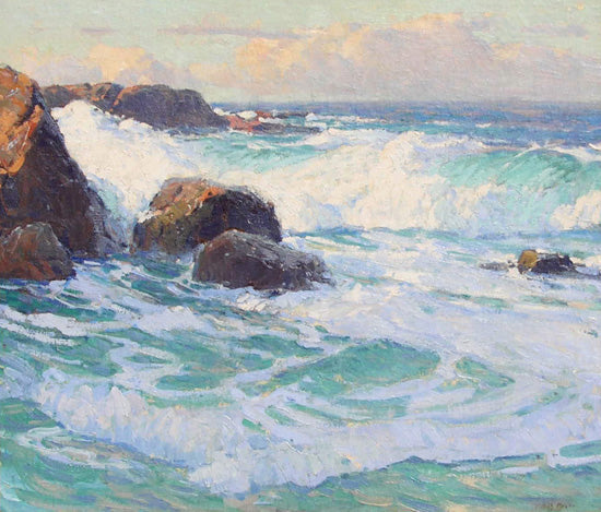 Laguna Seascape, vintage artwork by Edgar Alwyn Payne, 12x8" (A4) Poster