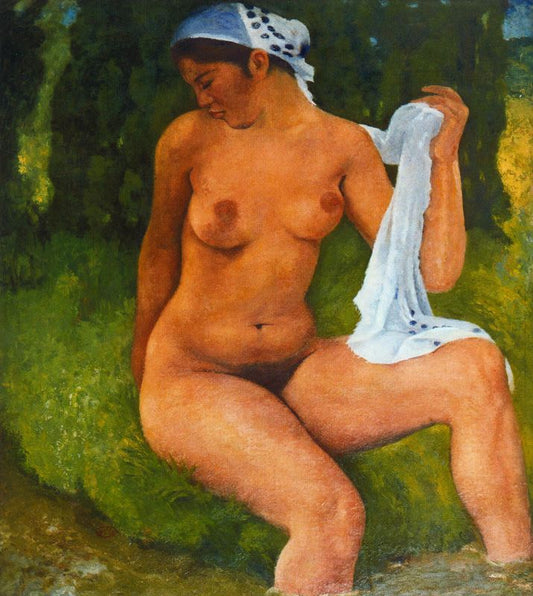 Dina with a Scarf by Aristide Maillol,A3(16x12")Poster