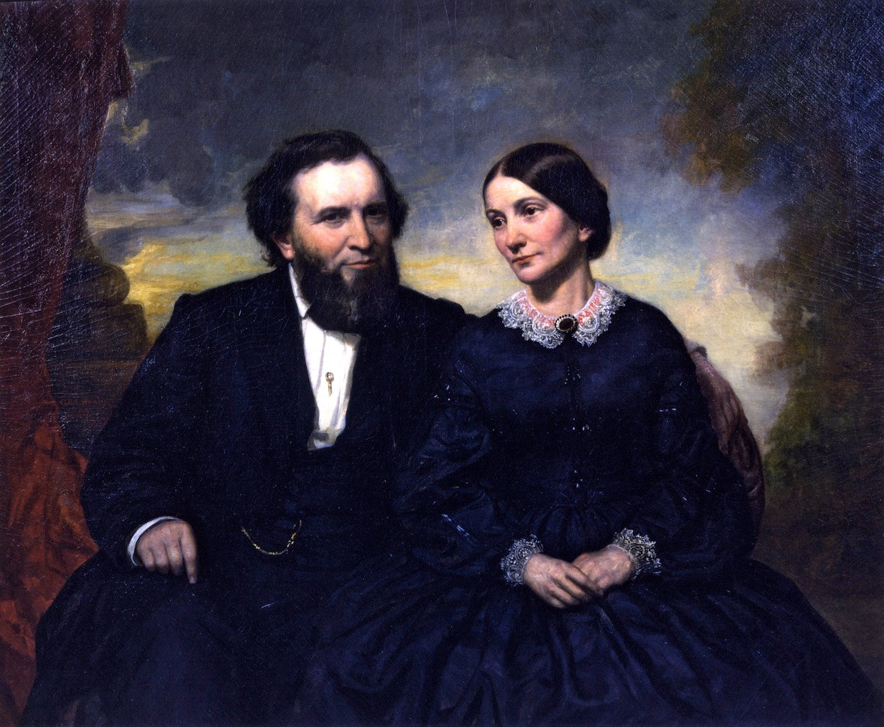 Mr. and Mrs. Joshua Fry Speed, vintage artwork by George Peter Alexander Healy, A3 (16x12") Poster Print