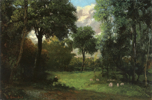 The Clearing, vintage artwork by Gustave Courbet, A3 (16x12") Poster Print