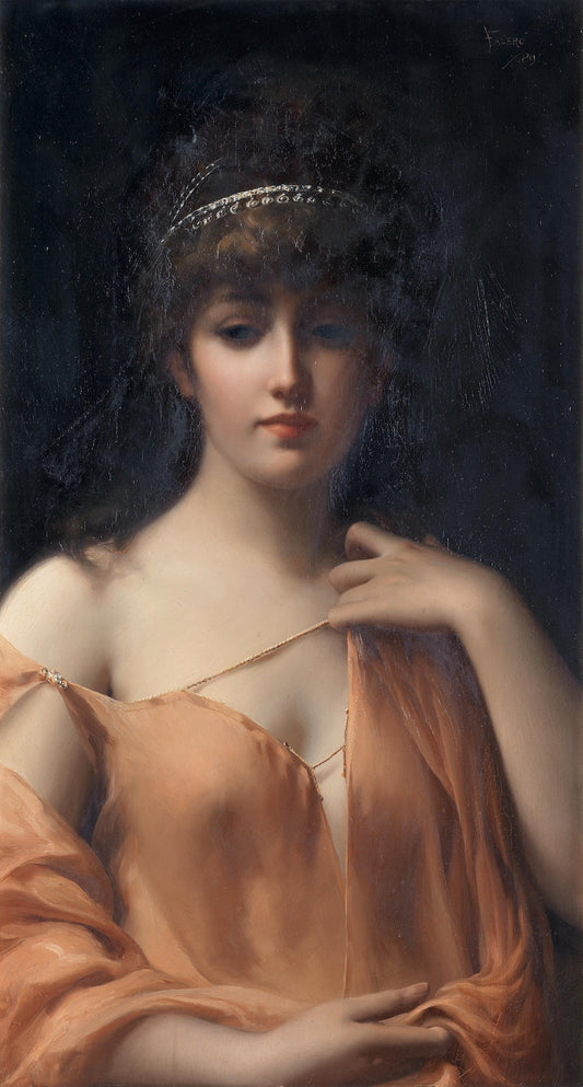 A Classical Beauty by Luis Ricardo Falero,A3(16x12")Poster