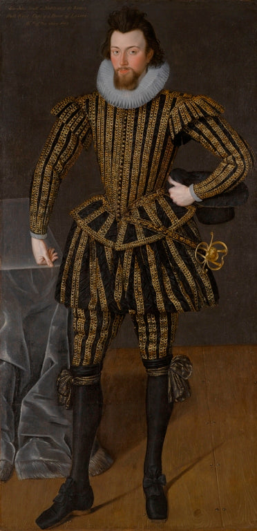Sir John Scott, vintage artwork by British School 17th Century - Unknown, 12x8" (A4) Poster