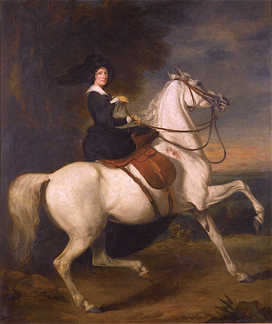 The Hon. Mrs. J. Wortley, vintage artwork by Sir Francis Grant, P.R.A., A3 (16x12") Poster Print
