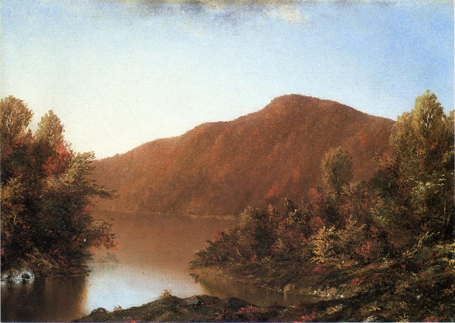 Mount Merino in The Catskills, vintage artwork by William Mason Brown, 12x8" (A4) Poster