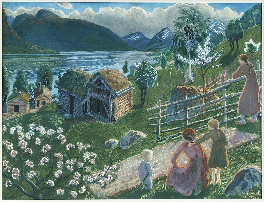 Growing Weather in Sandalstrand by Nicolai Astrup,16x12(A3) Poster