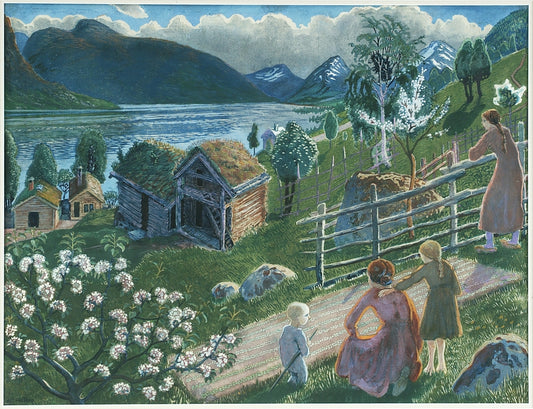 Growing Weather in Sandalstrand by Nicolai Astrup,16x12(A3) Poster