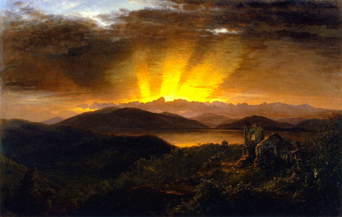 The After Glow, vintage artwork by Frederic Edwin Church, 12x8" (A4) Poster