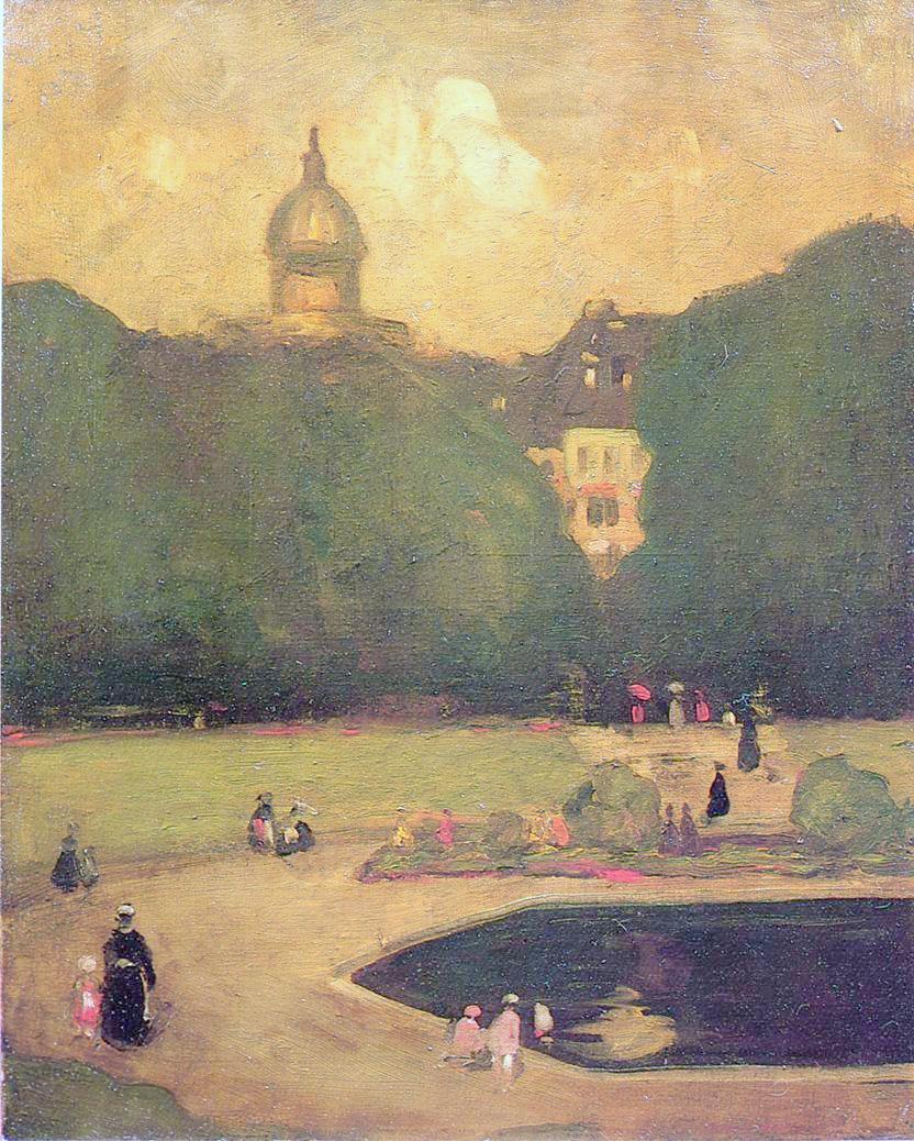 Au Jardin du Luxembourg by Robert Henri,A3(16x12")Poster