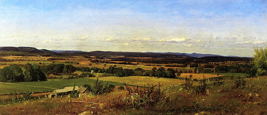 New Hamshire Landscape, vintage artwork by James McDougal Hart, 12x8" (A4) Poster