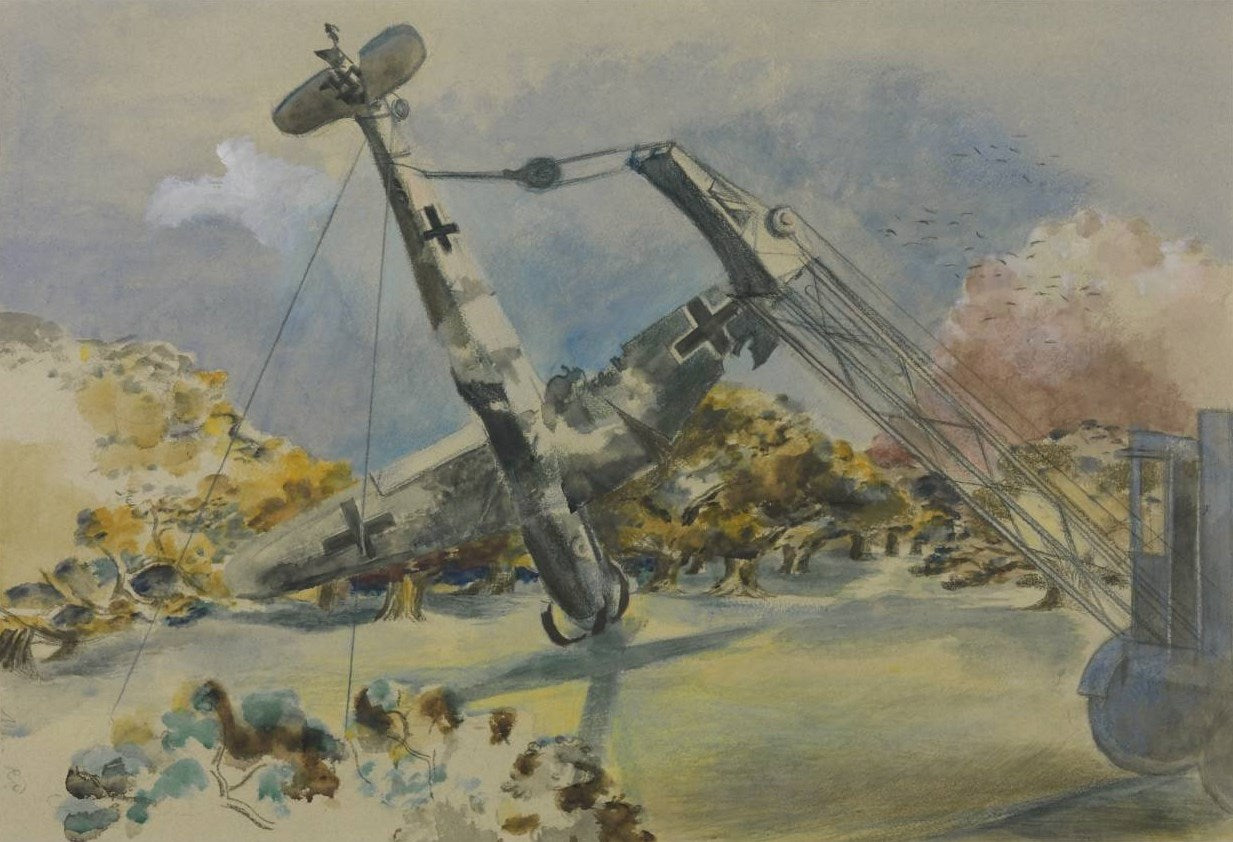 The Messerschmidt in Windsor Great Park by Paul Nash,16x12(A3) Poster