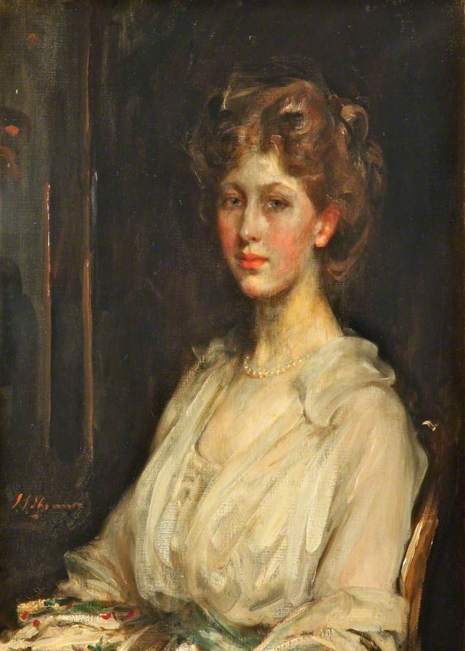 The Princess Royal, Princess Mary Countess of Harewood, vintage artwork by Sir James Jebusa Shannon, 12x8" (A4) Poster