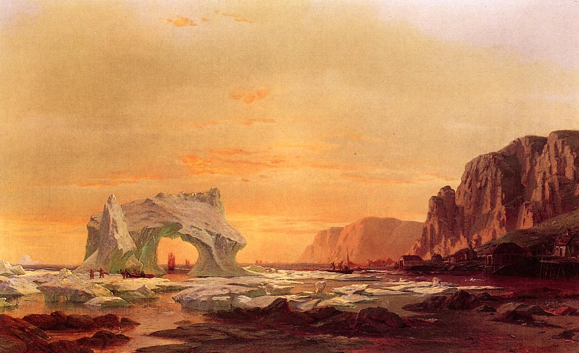 The Archway, vintage artwork by William Bradford, 12x8" (A4) Poster
