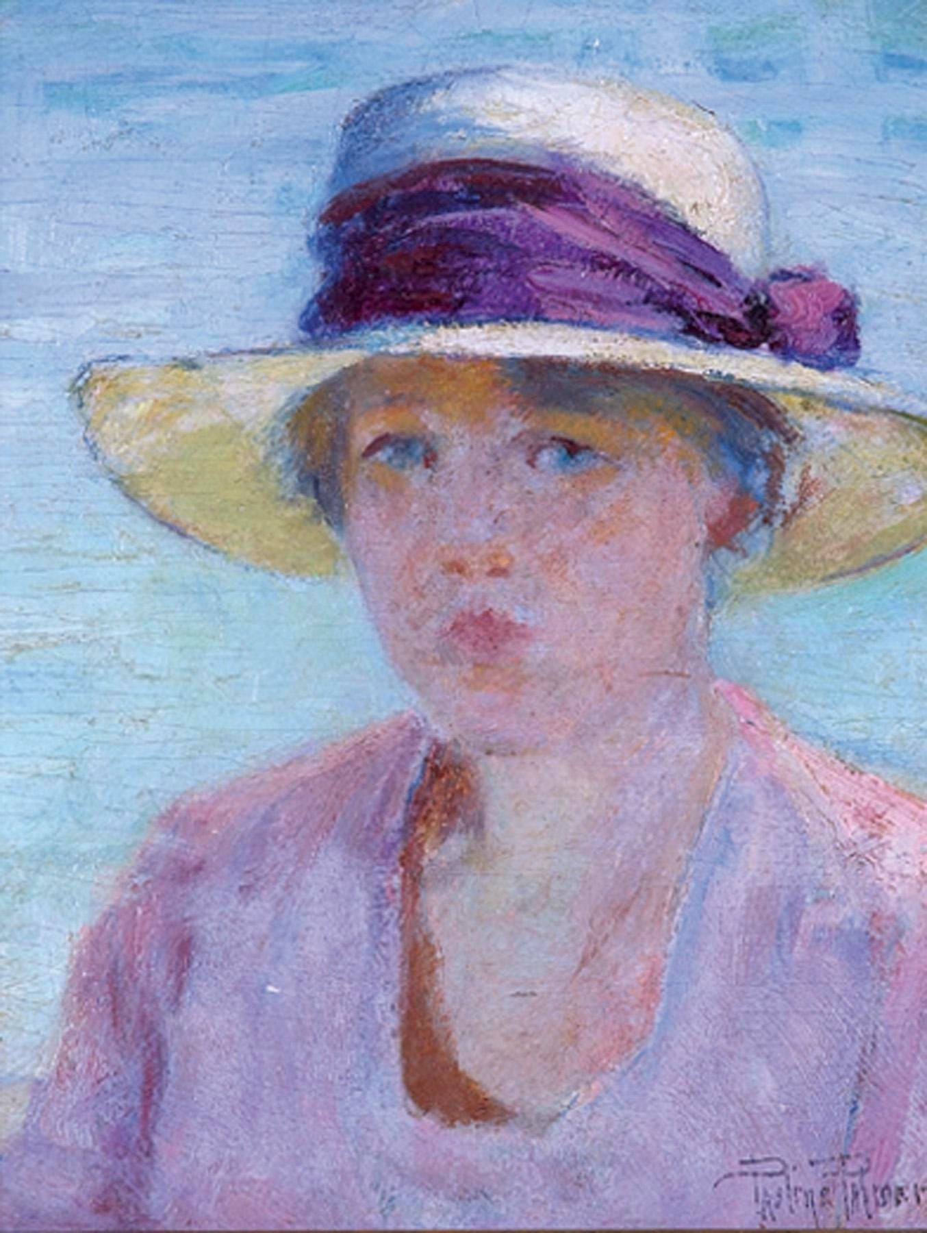 The Sun Hat by Pauline Lennards Palmer,A3(16x12")Poster