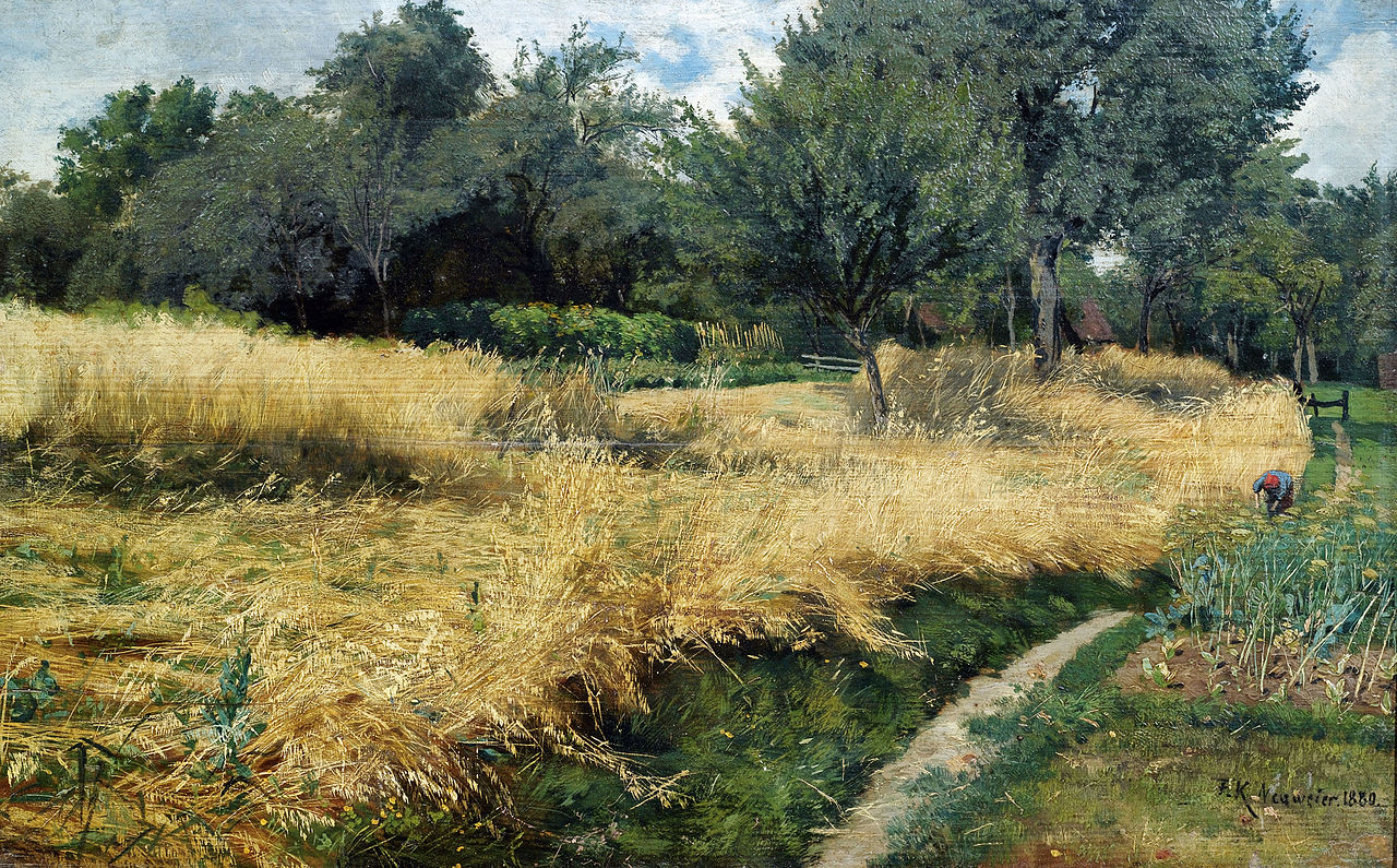 Oat Harvest by Friederich Kallmorgen,A3(16x12")Poster