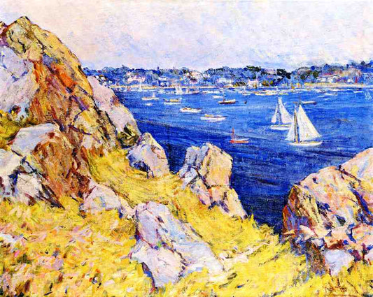 Marblehead Harbor, vintage artwork by Mary Bradish Titcomb, 12x8" (A4) Poster