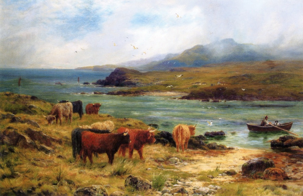 North Sound in Noss, Shetland by Louis Bosworth Hurt,A3(16x12")Poster