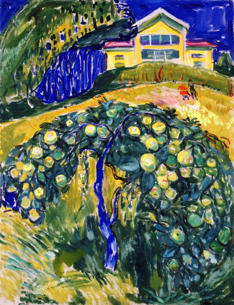 Apple Tree in the Garden by Edvard Munch,A3(16x12")Poster