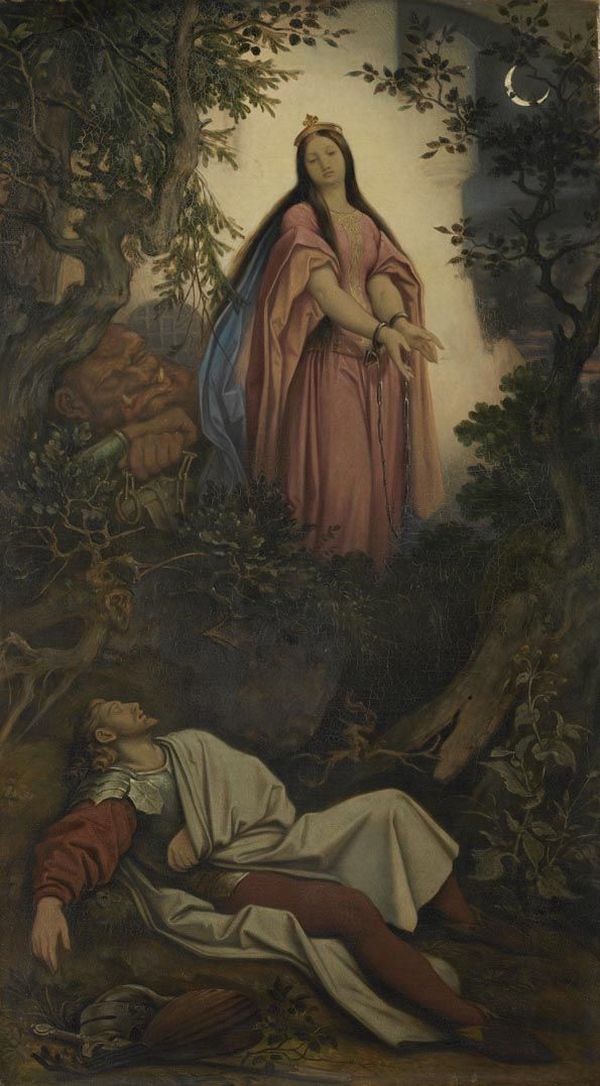 The Captured Princess, vintage artwork by Moritz von Schwind, A3 (16x12") Poster Print