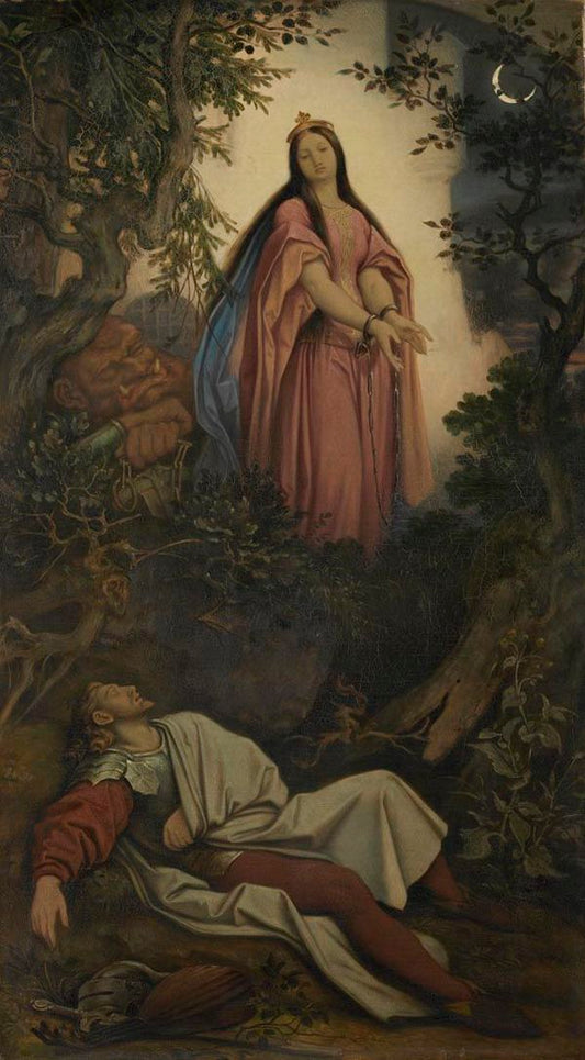 The Captured Princess, vintage artwork by Moritz von Schwind, A3 (16x12") Poster Print
