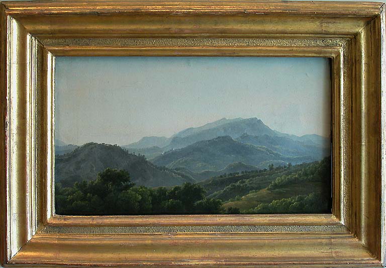 View of Subiaco, vintage artwork by Jean-Joseph-Xavier Bidauld, 12x8" (A4) Poster