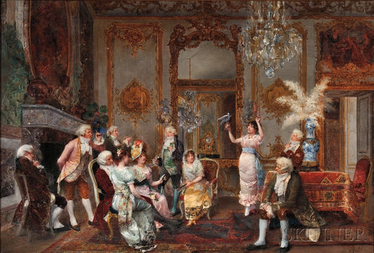 A Dove Charmer, vintage artwork by Climent Pujol Gustavino, 12x8" (A4) Poster