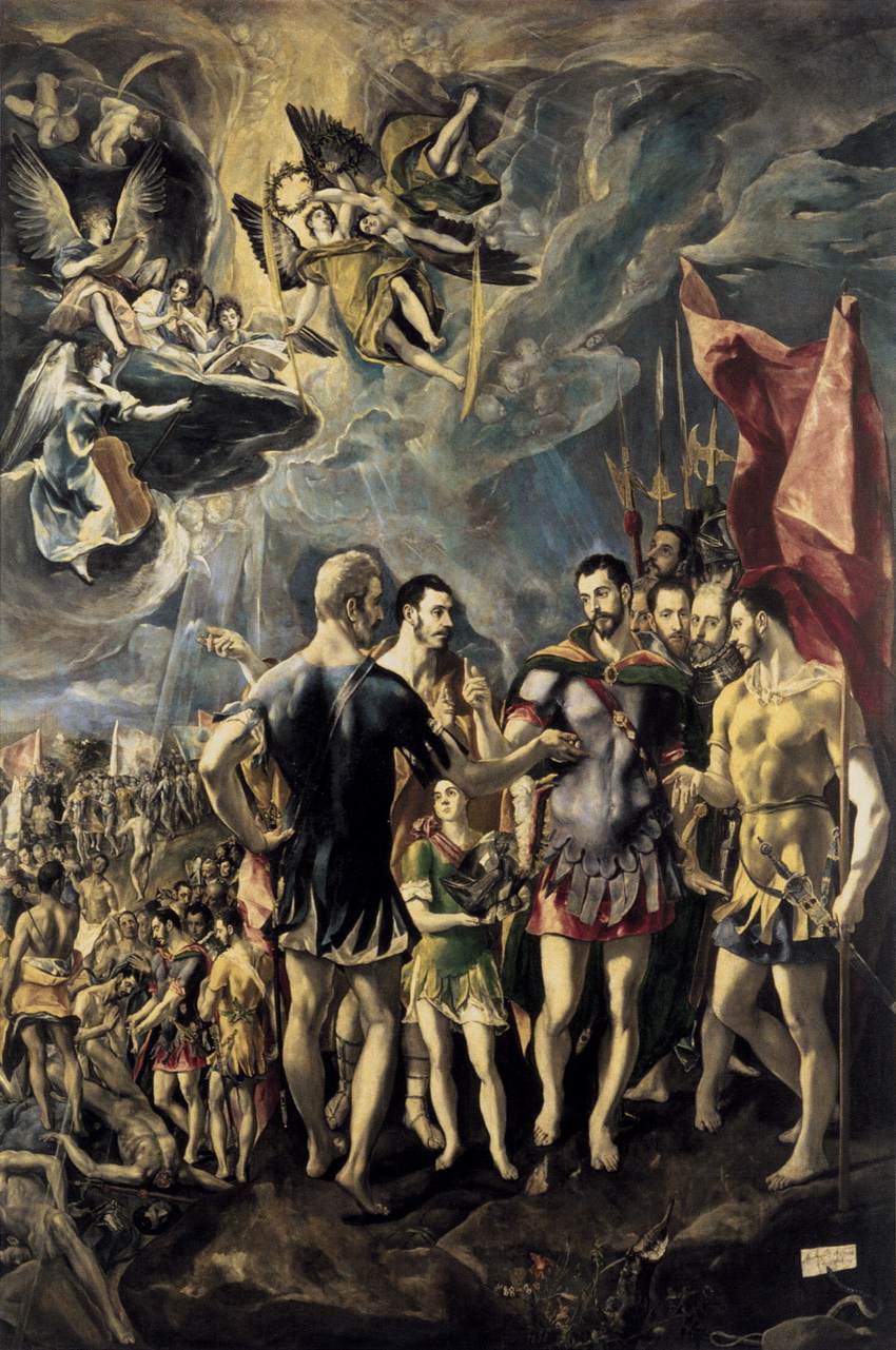 The Martyrdom of St Maurice, vintage artwork by El Greco, 12x8" (A4) Poster