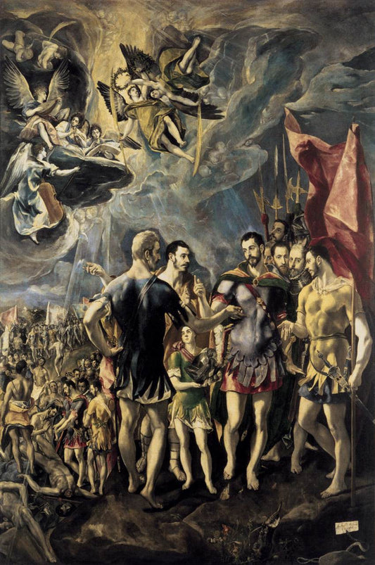 The Martyrdom of St Maurice, vintage artwork by El Greco, 12x8" (A4) Poster