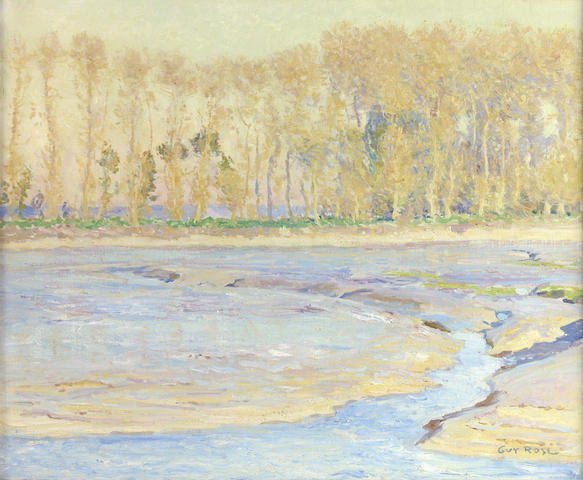 Low Tide Honfleur, vintage artwork by Guy Orlando Rose, 12x8" (A4) Poster