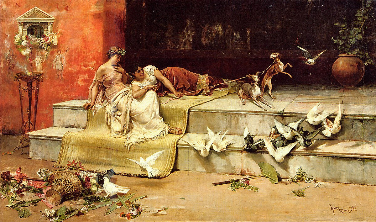 Roman Maidens by Juan Luna y Novicio,A3(16x12")Poster