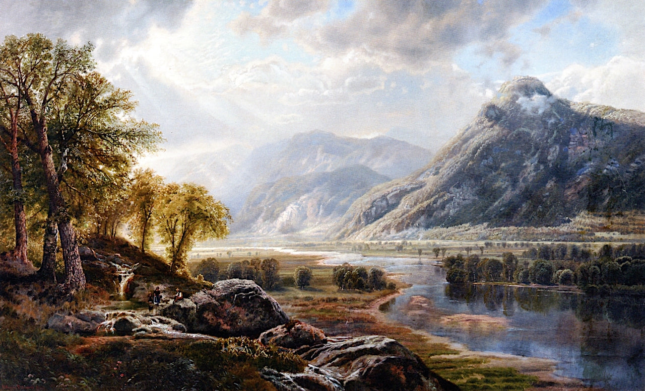 River Valley, vintage artwork by Edmund Darch Lewis, 12x8" (A4) Poster