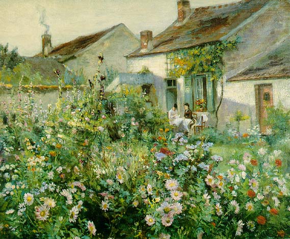 French Garden by Otto Stark,A3(16x12")Poster