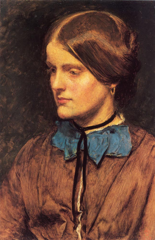 Annie Miller, vintage artwork by Sir John Everett Millais, 12x8" (A4) Poster