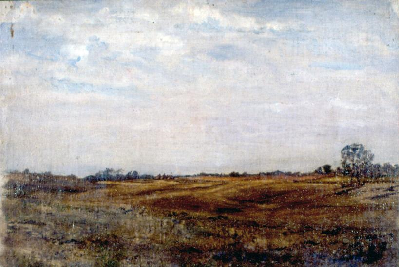 Farmland, vintage artwork by Carl Gutherz, 12x8" (A4) Poster