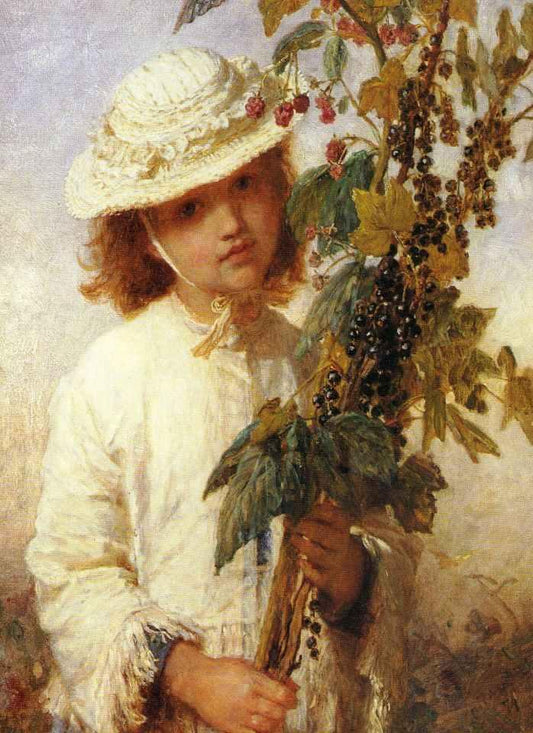 Trophies Of The Garden, vintage artwork by Karl Wilhelm Friedrich Bauerle, 12x8" (A4) Poster