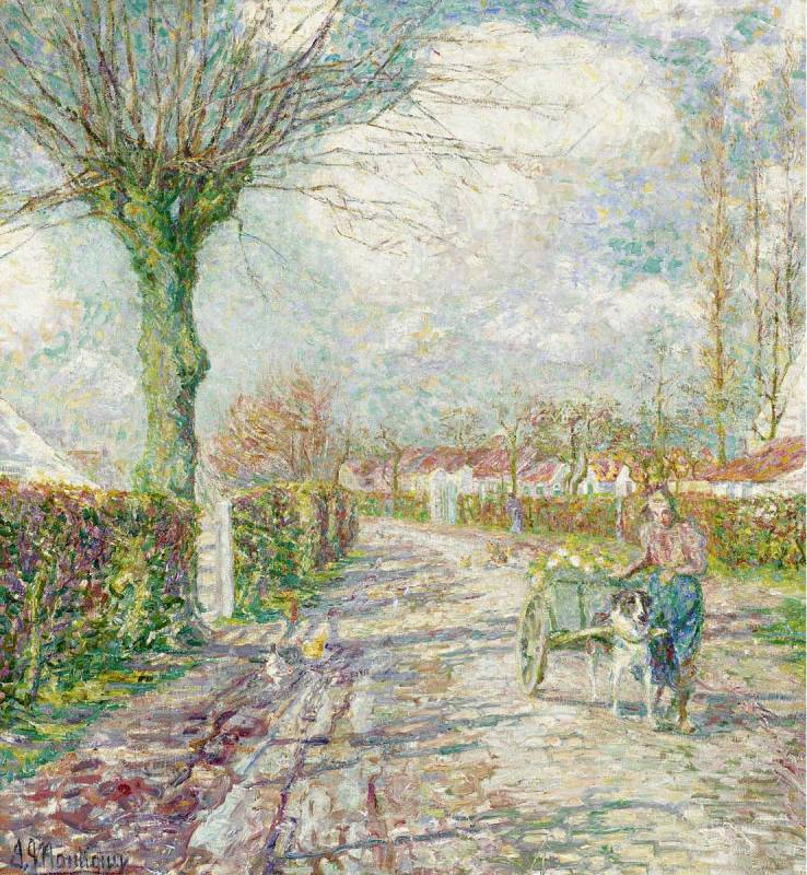Returning to the Farm by Jenny Montigny,16x12(A3) Poster