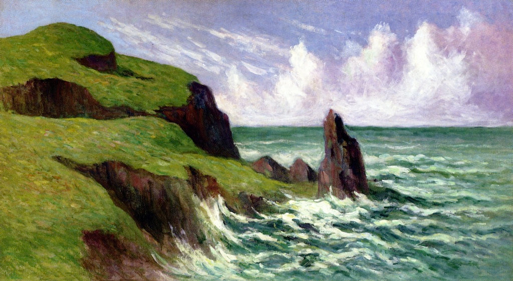 The Coast of Rotheneuf, near Saint-Malo by Maximilien Luce,A3(16x12")Poster