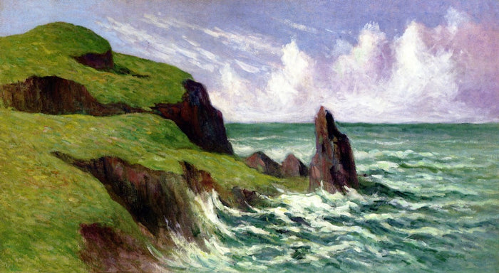 The Coast of Rotheneuf, near Saint-Malo by Maximilien Luce,A3(16x12