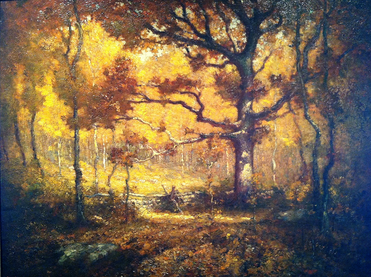 Autumn Woodlands, vintage artwork by Henry Ward Ranger, 12x8" (A4) Poster