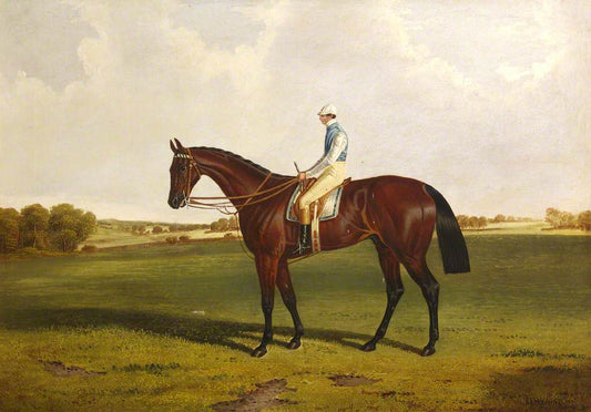 Bloomsbury with S. Templeman Up, in the Colours of the Owner and Trainer, W. Ridsdale, vintage artwork by John Frederick Herring, Sr, A3 (16x12") Poster Print