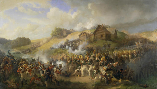 Battle of Klyasticy on 19 (31) July 1812, vintage artwork by Peter von Hess, 12x8" (A4) Poster