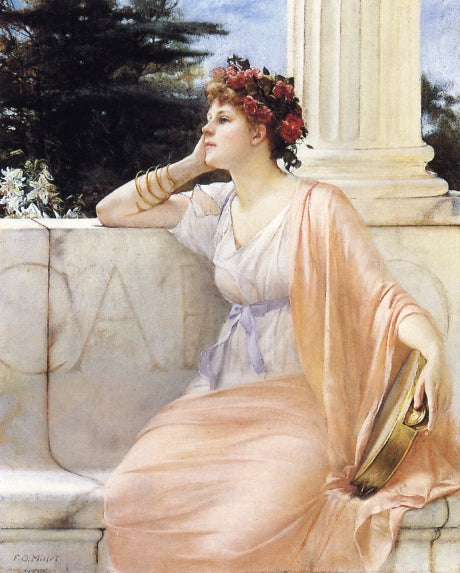 After the Festival, vintage artwork by Francis David Millet, 12x8" (A4) Poster